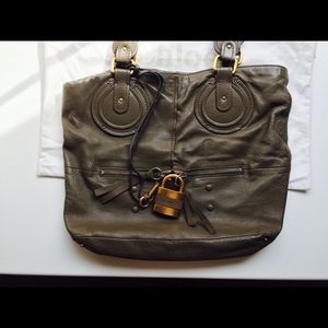 Chloe dark grey handbag